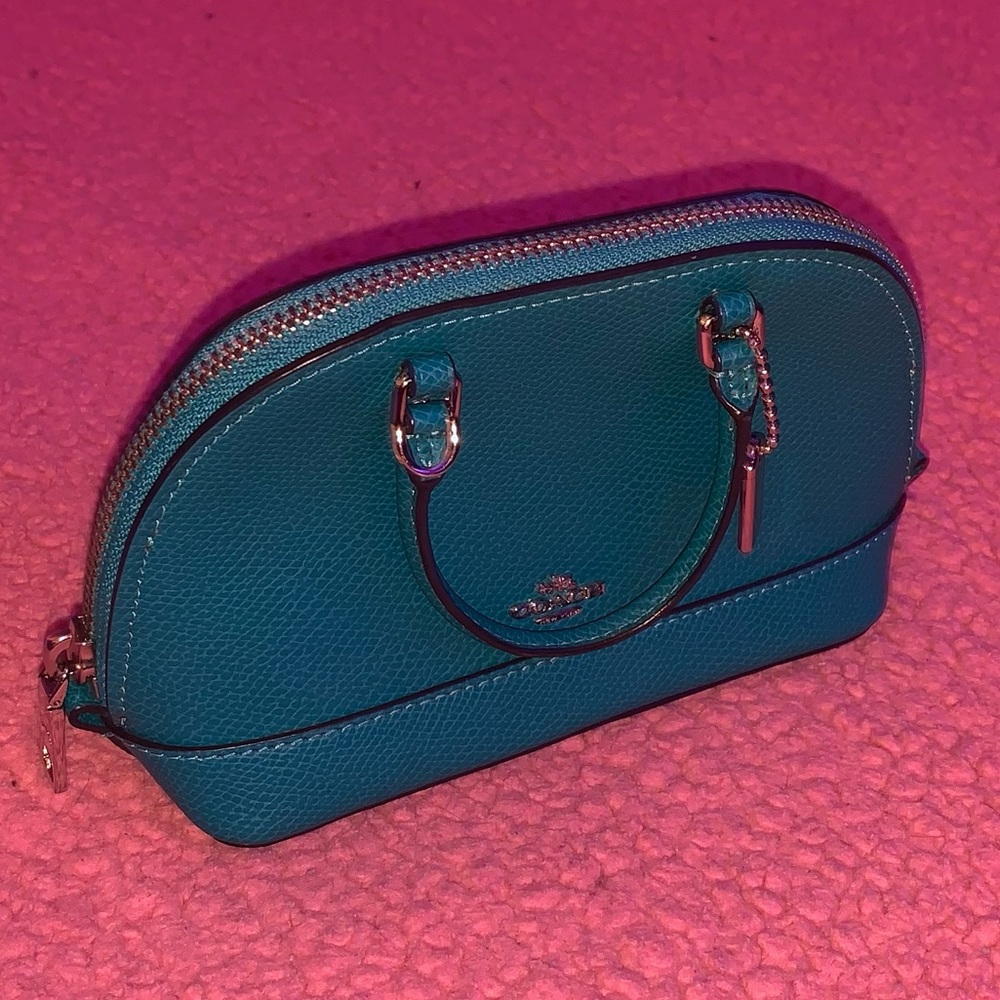 Coach Mini Sierra Satchel - Turquoise Blue